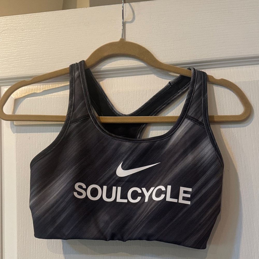 SoulCycle Black and Gray Sports Bra
